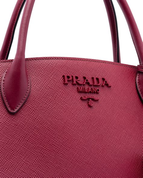 prada monochrome bag open|Prada Monochrome medium Saffiano bag.